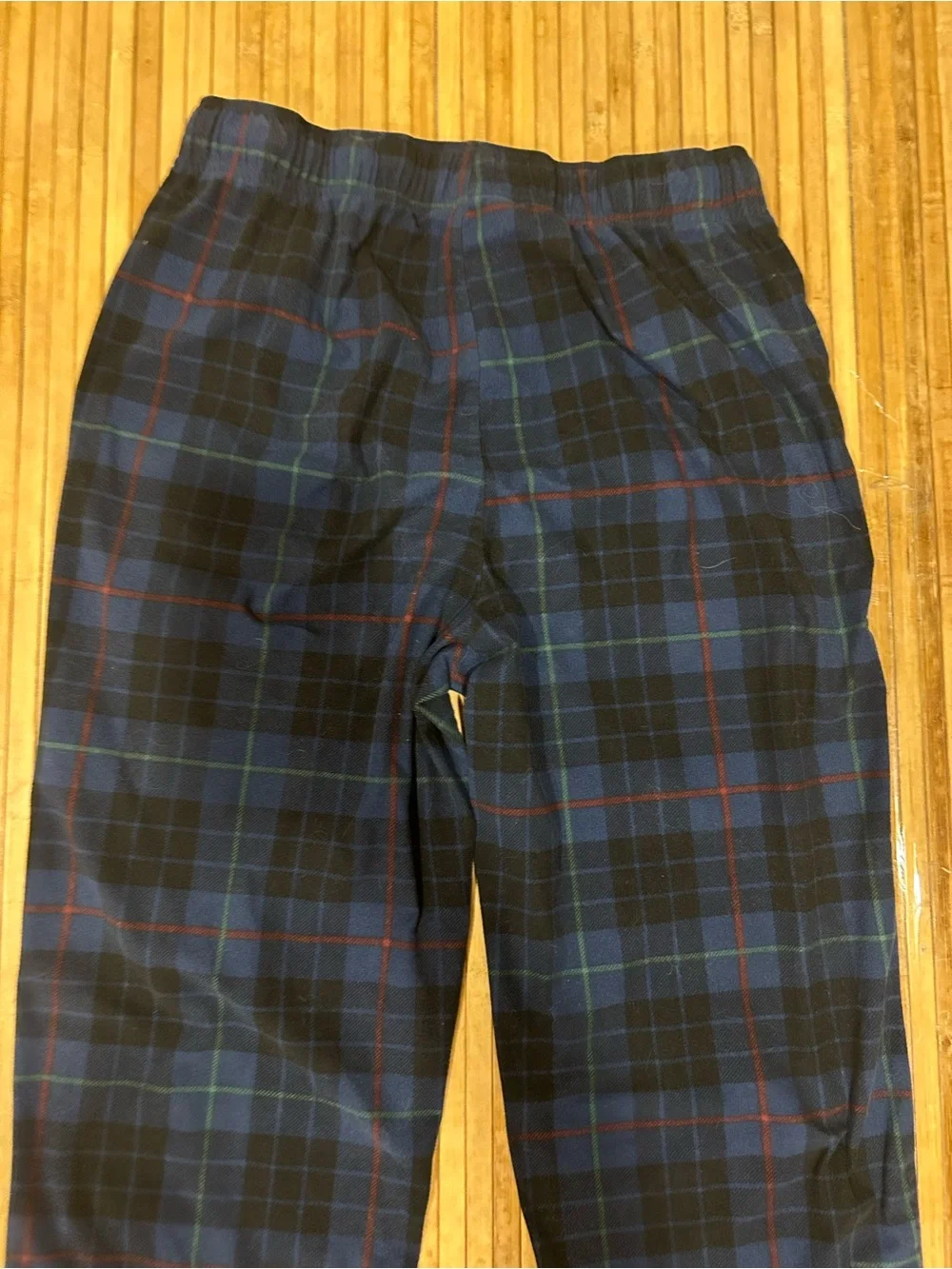 Nautica Cozy M Blue Black Red Plaid Striped Pajama Old Money Inspired PJ Bottoms